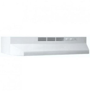 Broan 413001 30" Non-Ducted Range Hood, White Broan 413001