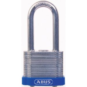Abus 41635 Blue Eterna Laminated Steel Padlock, 2" Shackle, 1-1/2" Clearance Abus 41635