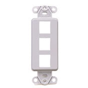 Leviton 41643-GY Grey 3-Port Decora Insert Leviton 41643-GY