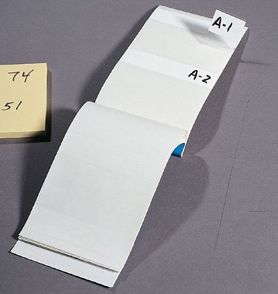 Ideal 44-151 Write-On Marker Booklet,Ideal,SZ: 1.000 X 2-1/2 IN MRKR,6 Markers Per Page Ideal 44-151