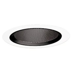 Halo 456P 6" Trim Baffle, Slope Ceiling, White/Black Halo 456P
