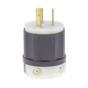 Leviton 4570-C Locking Plug, 15A, 250V, 2P3W Leviton 4570-C