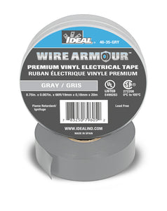 Ideal 46-35-GRY Vinyl Coding Tape, Gray, 3/4" x 66' Ideal 46-35-GRY