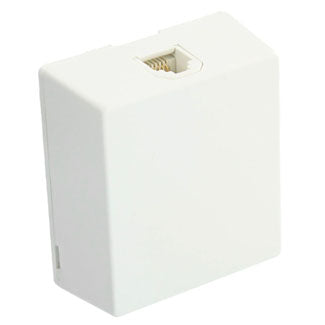 Leviton 4625A-26W White Telephone Surface Mount Jack 6P6C Leviton 4625A-26W