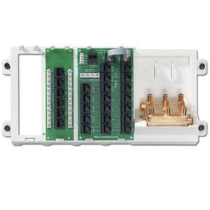Leviton 47606-AHT Cabling Panel, 19 Line Telephone, 12 Remote Locations, 6-Way Video Leviton 47606-AHT