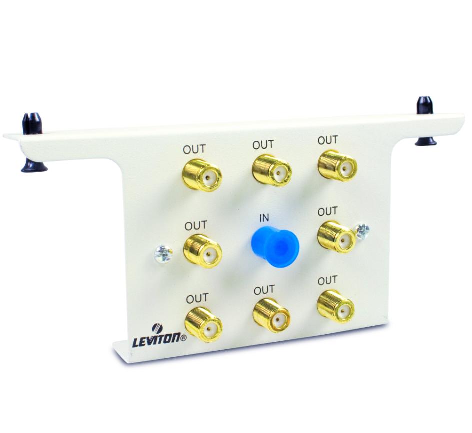 Leviton 47690-8C2 Module, 1 x 8 Passive Video Splitter, 2 GHz, LIN Integrated Network Leviton 47690-8C2