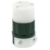 Leviton 4779-C Locking Connector, 15A, 277V, L7-15R, Black/White Leviton 4779-C