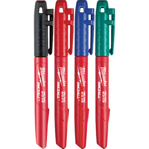 Milwaukee 48-22-3106 Permanent Marking Pen, 4-Pack Milwaukee 48-22-3106