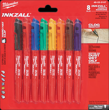 Milwaukee 48-22-3107 Permanent Marking Pen, 8-Pack Milwaukee 48-22-3107