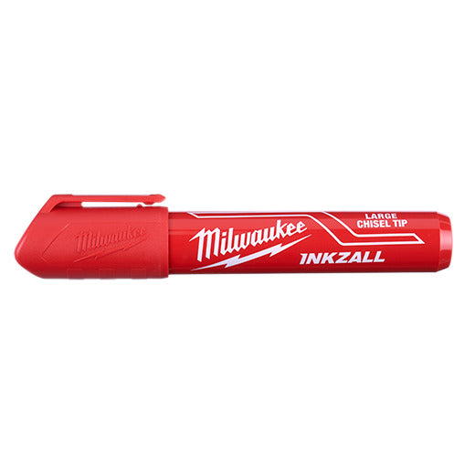Milwaukee 48-22-3256 INKZALL (12) Large Chisel Tip Red Marker Milwaukee 48-22-3256