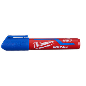 Milwaukee 48-22-3257 INKZALL (12)  Large Chisel Tip Blue Marker Milwaukee 48-22-3257
