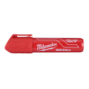 Milwaukee 48-22-3266 INKZALL (12) Extra Large Chisel Tip Red Marker Milwaukee 48-22-3266