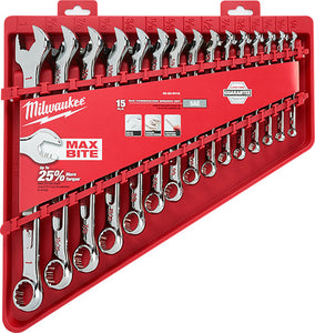 Milwaukee 48-22-9415 15pc Combination Wrench Set - SAE Milwaukee 48-22-9415