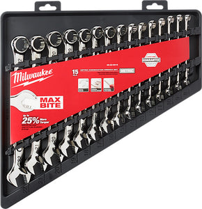 Milwaukee 48-22-9515 15pc Combination Wrench Set - Metric Milwaukee 48-22-9515