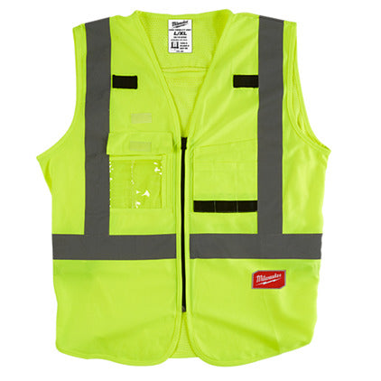 Milwaukee 48-73-5022 High Visibility Yellow Safety Vest - L/XL Milwaukee 48-73-5022
