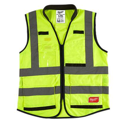 Milwaukee 48-73-5042 High Visibility Yellow Performance Safety Vest - L/XL Milwaukee 48-73-5042