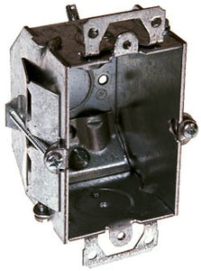 Hubbell-Raco 487 Switch Box, Gangable, 2-1/4" Deep, NM Clamps, Ears Hubbell-Raco 487