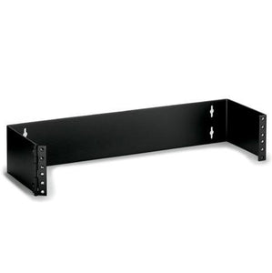 Leviton 49251-W63 Equipment Rack, Wall Mount, Hinged, 3RMU, 5-1/2" x 20", Black Leviton 49251-W63