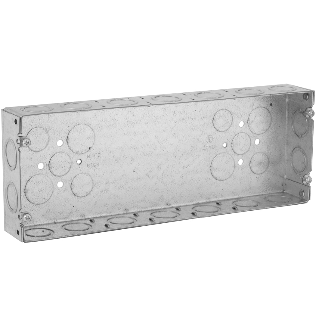 Appleton 4G5075S Gang Box, 4-Gang, Non-Gangable, Welded, Depth: 1-7/8