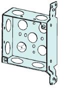 Appleton 4SVB34PL 4" Square Box, Welded, Metallic, 1-1/2" Deep, Vertical B Appleton 4SVB34PL