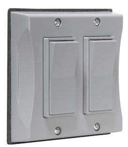 Hubbell-Raco 5127-0 Weatherproof Cover, 2 Gang Hubbell-Raco 5127-0