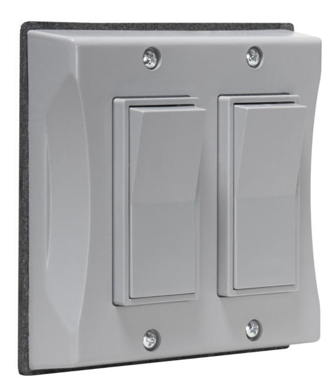 Hubbell-Raco 5127-0 Weatherproof Cover, 2 Gang Hubbell-Raco 5127-0