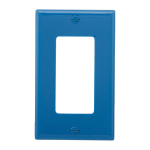 Eaton Wiring Devices 5151BL Wallplate 1G Decorator Nylon Std BL Eaton Wiring Devices 5151BL