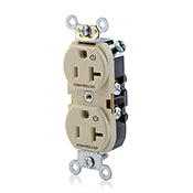 Leviton 5362-S2I Controlled Duplex Receptacle, 2 Plug Controlled, Ivory Leviton 5362-S2I
