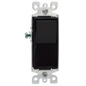 Leviton 5601-2E Single-Pole Decora Switch, 15A, 120/277V, Black, Residential Grade Leviton 5601-2E