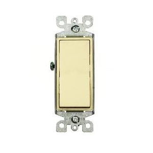 Leviton 5603-2I 3-Way Decora Switch, 15A, 120/277V, Ivory, Residential Grade Leviton 5603-2I