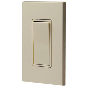Leviton 5613-2T 3-Way Illuminated Decora Rocker Switch, 15A, 120/277V, Light Almond Leviton 5613-2T