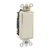 Leviton 5623-2T 3-Way Decora Switch, 20A, 120/77V, Light Almond, Back/Side Wired Leviton 5623-2T