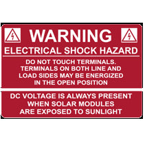 HellermannTyton 596-00232 Electric Shock Hazard Label HellermannTyton 596-00232