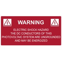 HellermannTyton 596-00258 WARNING - DC CONDUCTORS MAY BE, 4.12