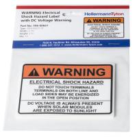HellermannTyton 596-00660 Electrical Shock Hazard  HellermannTyton 596-00660