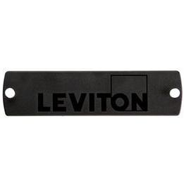Leviton 5F100-PLT Adapter Plate, Plastic, Black Leviton 5F100-PLT