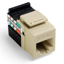 Leviton 5G108-RI5 Snap-In Category 5e Connector, Ivory Leviton 5G108-RI5