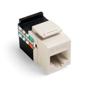 Leviton 5G108-RT5 Snap-In Connector, Cat 5e, Light Almond Leviton 5G108-RT5