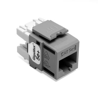 Leviton 5G110-RG5 Snap-In Connector, Cat 5e+, Gray Leviton 5G110-RG5