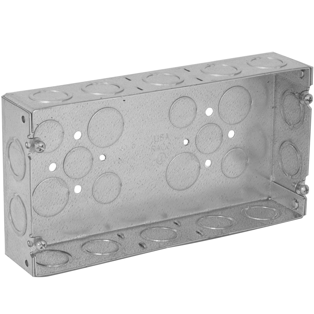 Appleton 5G5075S Gang Box, 5-Gang, Non-Gangable, Welded, Depth: 1-7/8