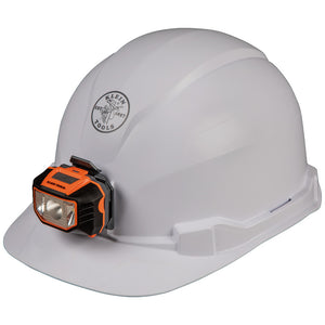 Klein 60107 Hard Hat, Non-vented, Cap Style with Headlamp Klein 60107