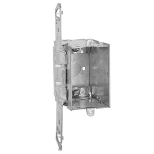 Hubbell-Raco 605 Switch Box, Gangable, 3-1/2" Deep, NM Clamps, TS Bracket Hubbell-Raco 605