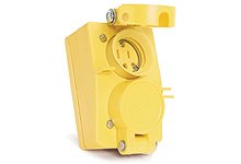 Woodhead 60W47DPLX Watertite Receptacle with Duplex Flip Coverplate, 15A, 125V Woodhead 60W47DPLX