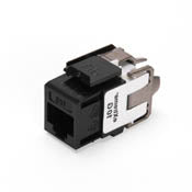 Leviton 6110G-RE6 Jack Cat6a 10g Black Leviton 6110G-RE6