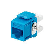 Leviton 6110G-RL6 Snap-In Connector, QuickPort, eXtreme 10G, CAT 6A, Blue Leviton 6110G-RL6