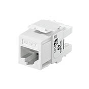 Leviton 6110G-RW6 Snap-In Connector, QuickPort, eXtreme 10G, CAT 6A, White Leviton 6110G-RW6