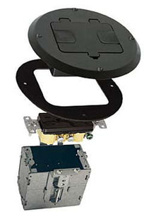 Hubbell-Raco 6239BK RAC 6239-BK FLOOR BOX Hubbell-Raco 6239BK