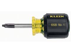 Klein 668 Screwdriver, Shank Length: 1-1/2