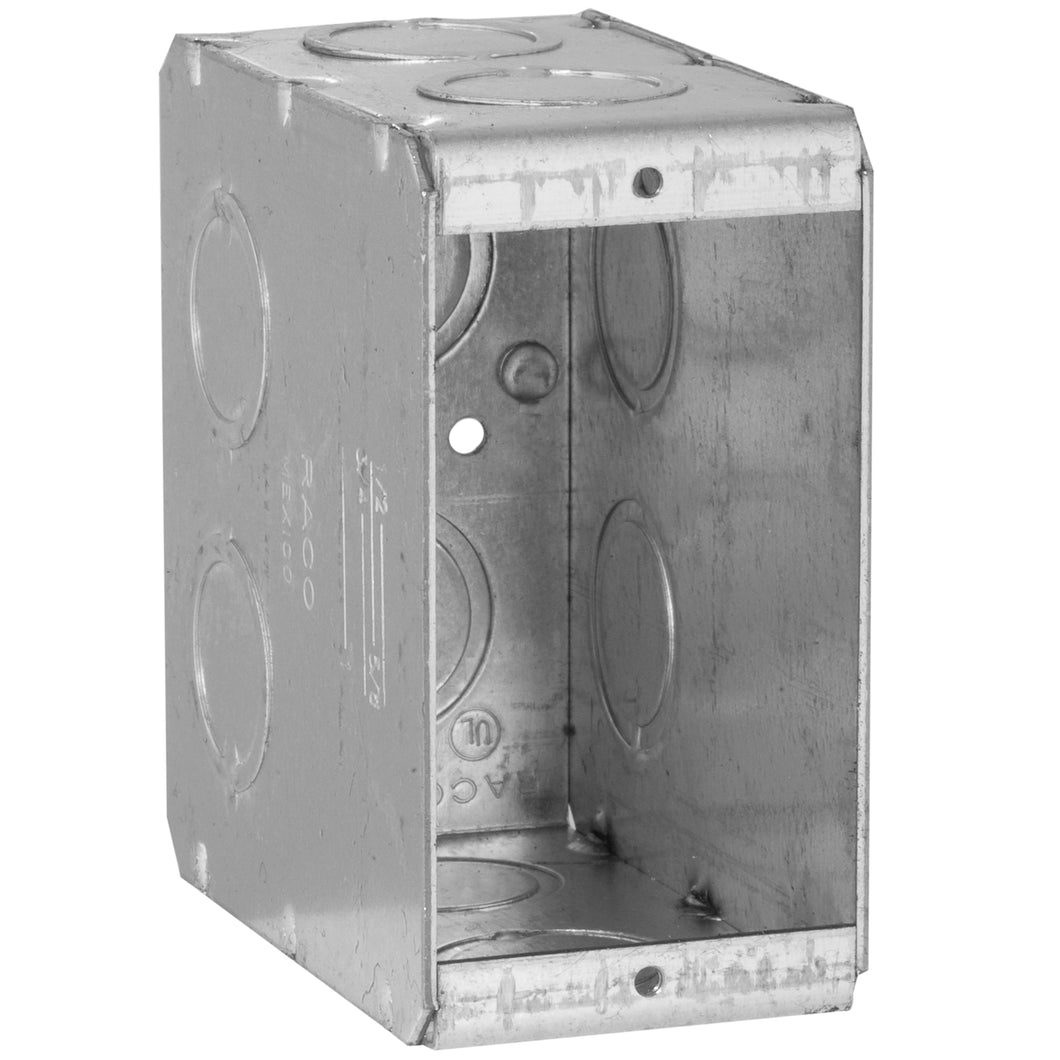 Hubbell-Raco 695 Masonry Box, 1-Gang, 3-1/2