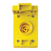Leviton 69W48 Locking Flanged Outlet, 30A, 250V, 2P3W Leviton 69W48